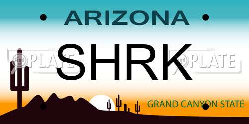 SHRK Arizona License Plate