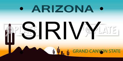 SIRIVY Arizona License Plate