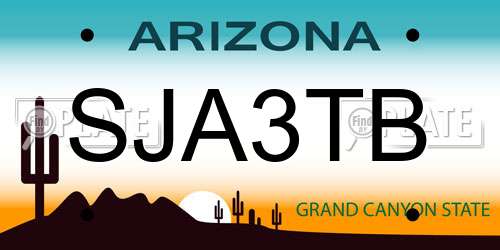 SJA3TB Arizona License Plate