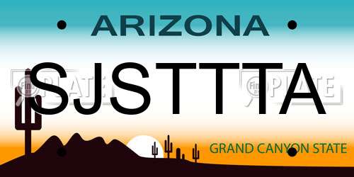 SJSTTTA Arizona License Plate