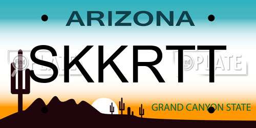 SKKRTT Arizona License Plate