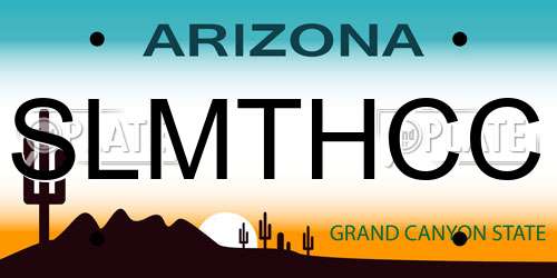SLMTHCC Arizona License Plate