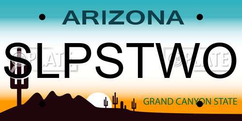 SLPSTWO Arizona License Plate