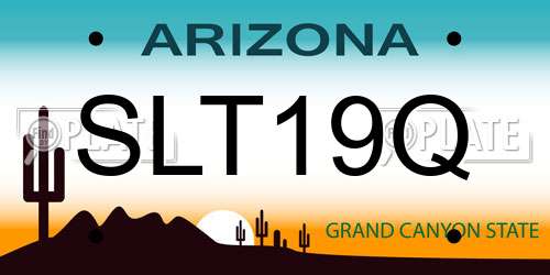SLT19Q Arizona License Plate