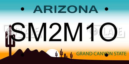 SM2M1O Arizona License Plate