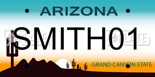 SMITH01 Arizona License Plate