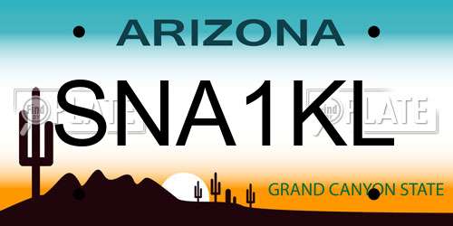 SNA1KL Arizona License Plate