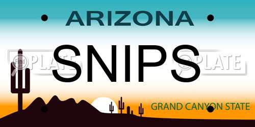 SNIPS Arizona License Plate