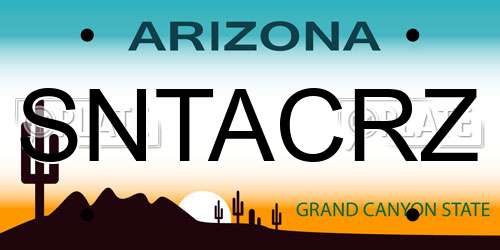 SNTACRZ Arizona License Plate