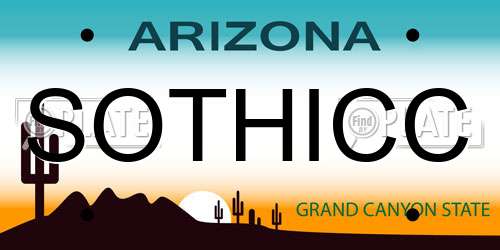 SOTHICC Arizona License Plate
