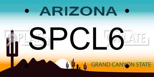 SPCL6 Arizona License Plate