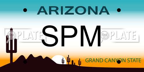 SPM Arizona License Plate