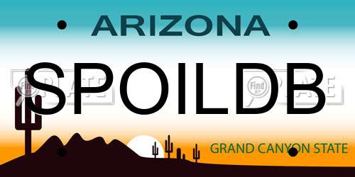 SPOILDB Arizona License Plate