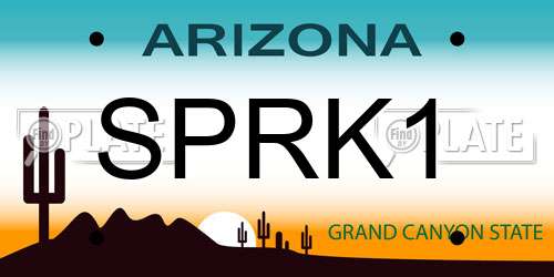 SPRK1 Arizona License Plate