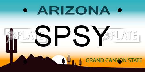 SPSY Arizona License Plate