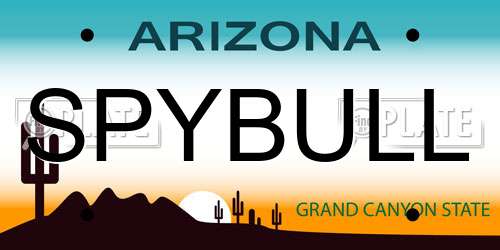 SPYBULL Arizona License Plate