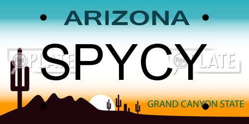 SPYCY Arizona License Plate