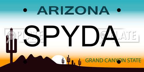 SPYDA Arizona License Plate