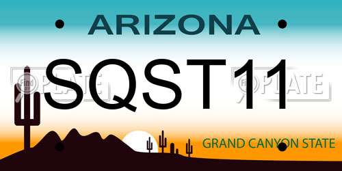 SQST11 Arizona License Plate