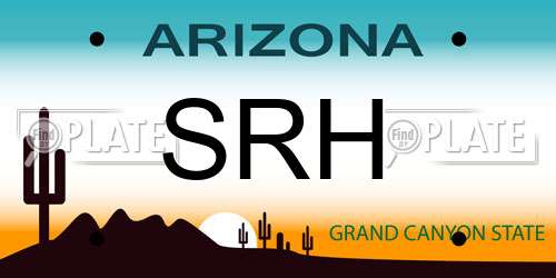 SRH Arizona License Plate