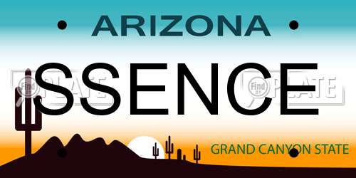 SSENCE Arizona License Plate