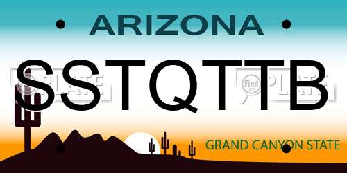 SSTQTTB Arizona License Plate