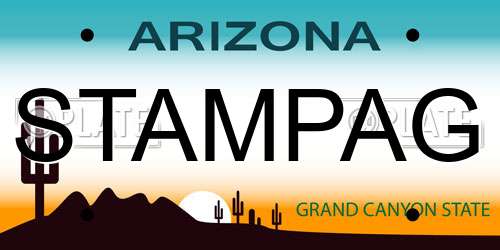 STAMPAG Arizona License Plate
