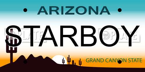 STARBOY Arizona License Plate