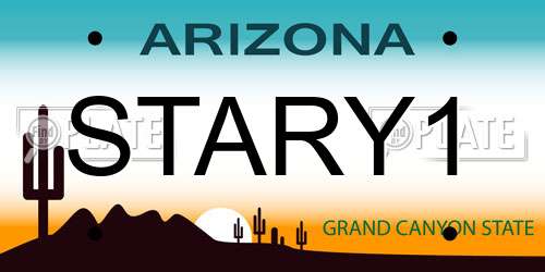 STARY1 Arizona License Plate