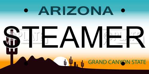 STEAMER Arizona License Plate