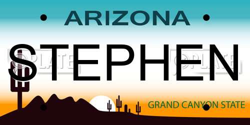 STEPHEN Arizona License Plate