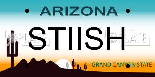 STIISH Arizona License Plate