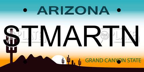 STMARTN Arizona License Plate