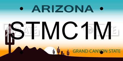 STMC1M Arizona License Plate