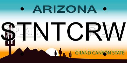 STNTCRW Arizona License Plate