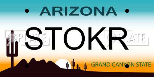 STOKR Arizona License Plate