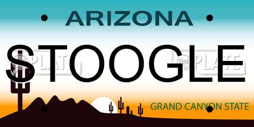 STOOGLE Arizona License Plate