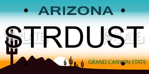 STRDUST Arizona License Plate