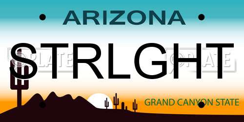 STRLGHT Arizona License Plate