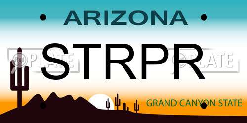 STRPR Arizona License Plate