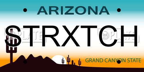 STRXTCH Arizona License Plate