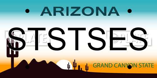 STSTSES Arizona License Plate