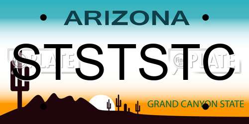STSTSTC Arizona License Plate