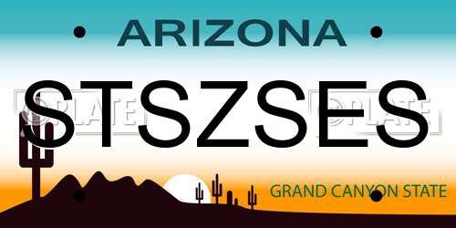 STSZSES Arizona License Plate