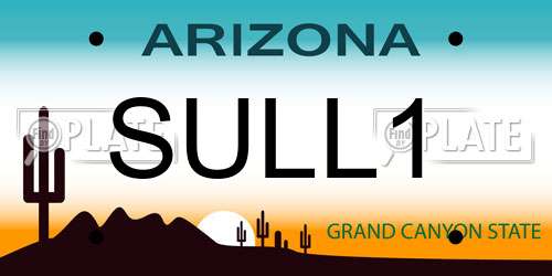 SULL1 Arizona License Plate