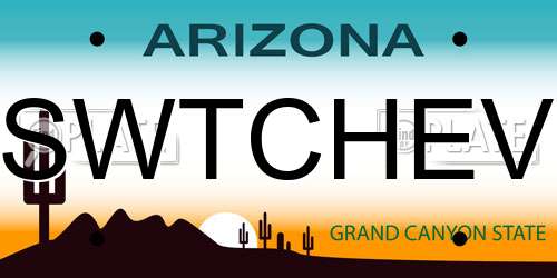 SWTCHEV Arizona License Plate