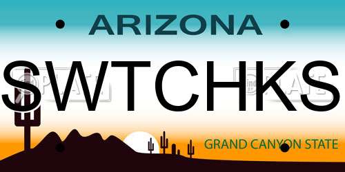 SWTCHKS Arizona License Plate