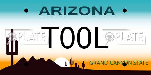 T00L Arizona License Plate