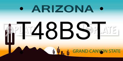 T48BST Arizona License Plate