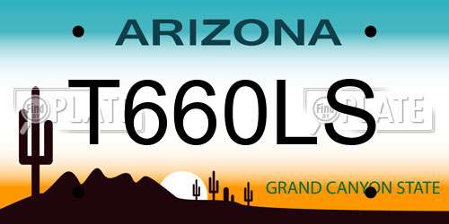 T660LS Arizona License Plate